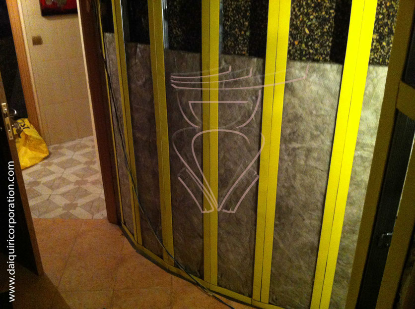 Fotografia obra daiquiri corporation, perfileria pladur, fibra de vidrio